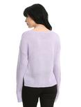 Purple Meow Girls Sweater, , alternate