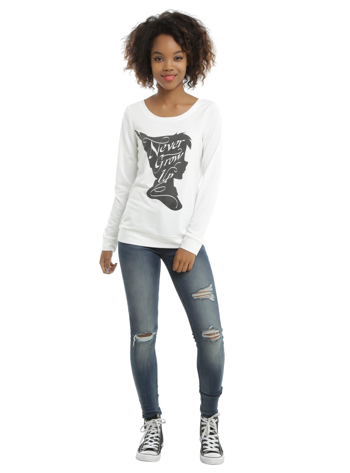 Disney Peter Pan Never Grow Up Girls Sweater, , alternate