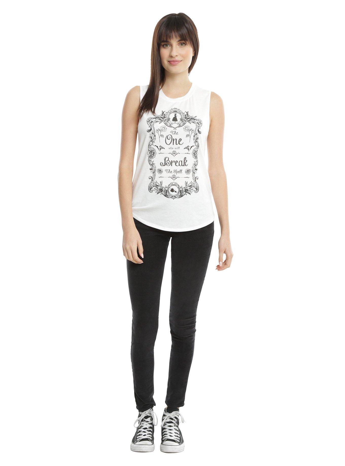 Disney Beauty And The Beast Girls Muscle Top, , alternate