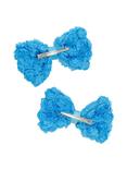Blackheart Blue Rosette Hair Bow Set, , alternate