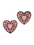 Blackheart Pink Diamond Hair Clip Set, , alternate