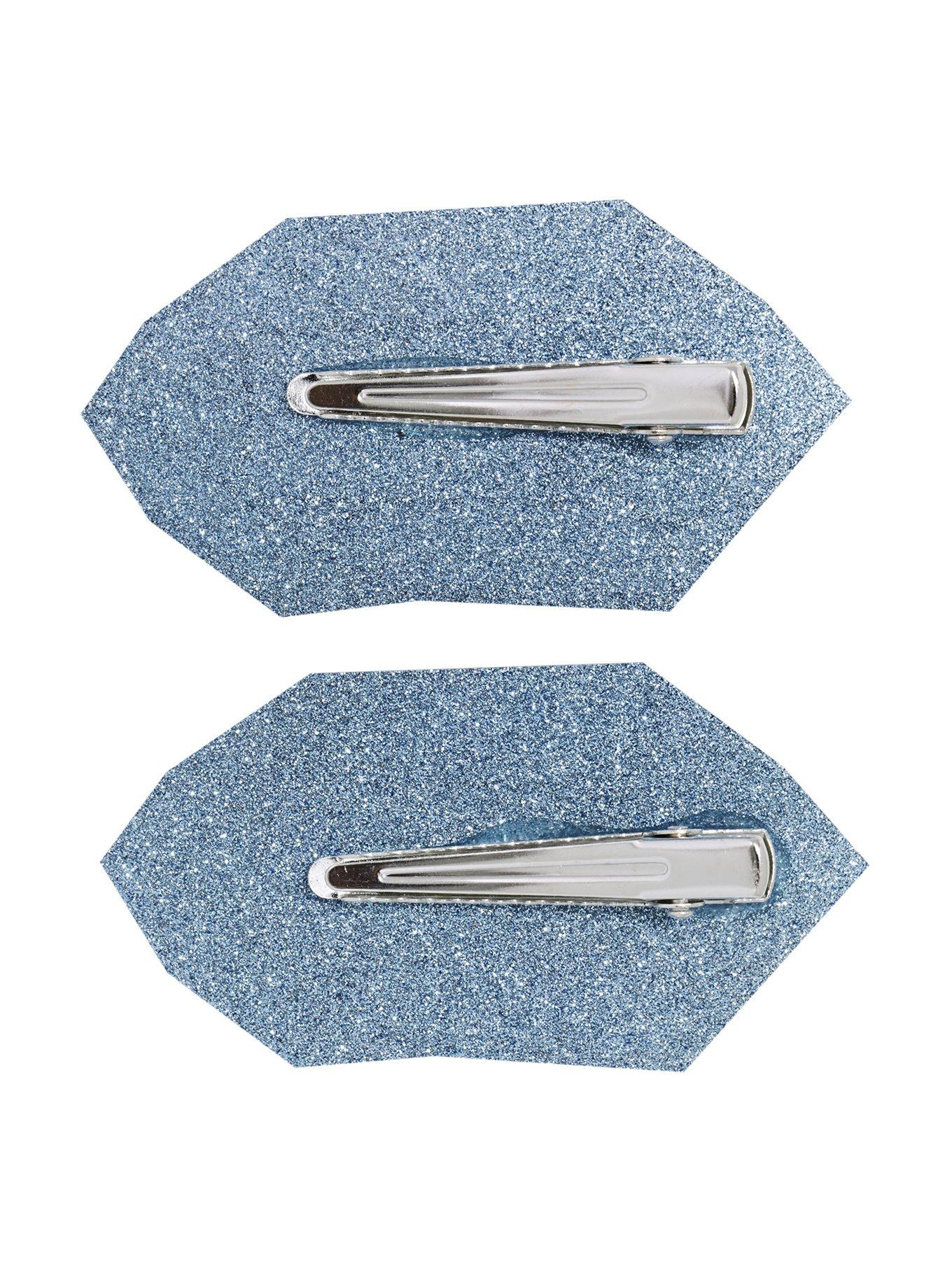 Blackheart Blue Diamond Hair Clip Set, , alternate