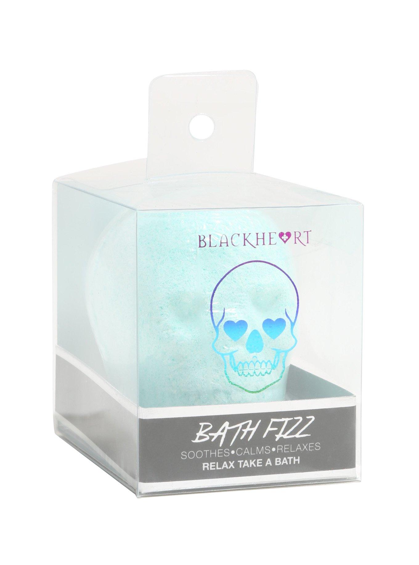 Blackheart Beauty Teal Skull Bath Fizz, , alternate