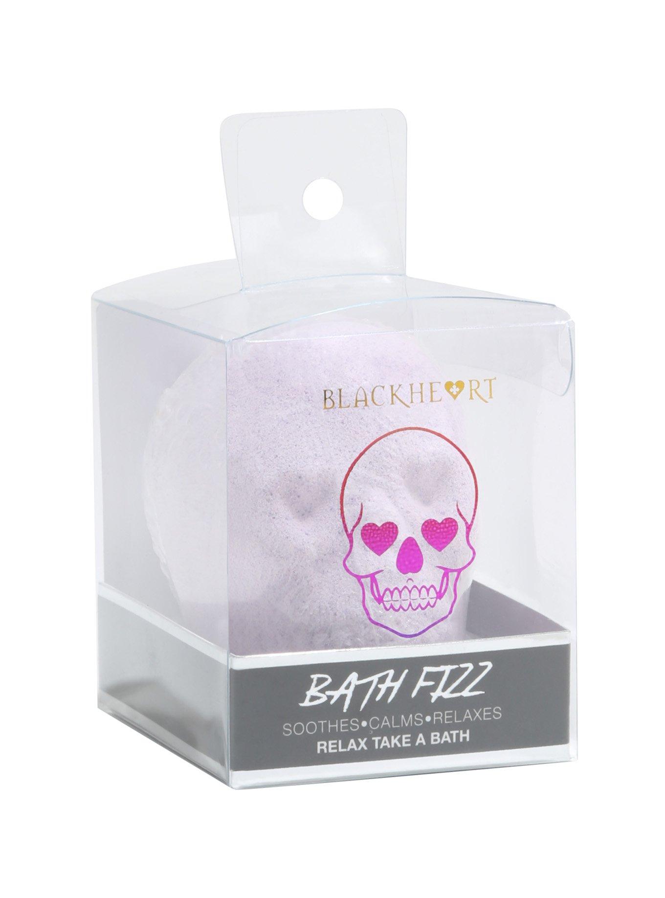 Blackheart Beauty Purple Skull Bath Fizz, , alternate