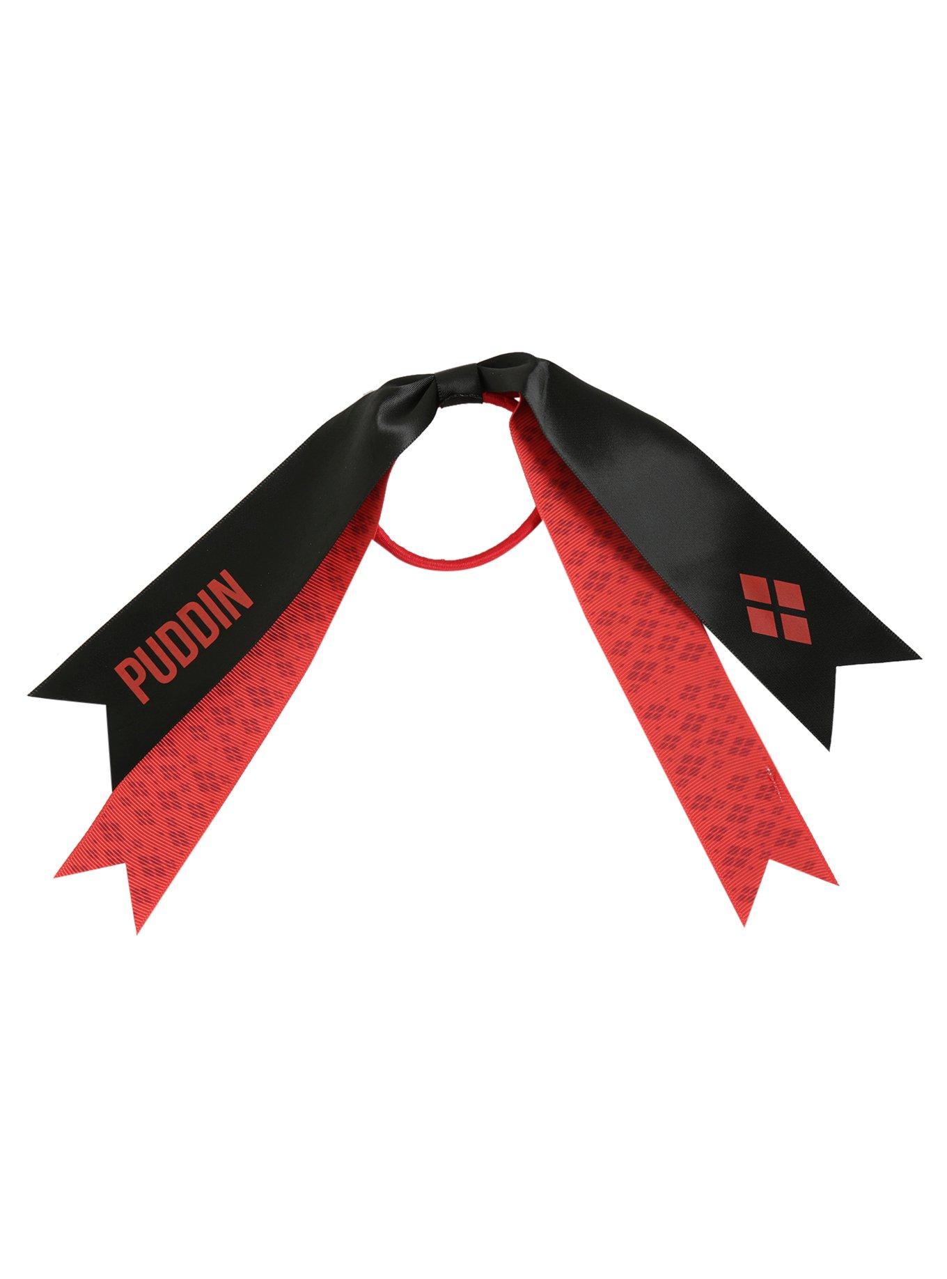 DC Comics Harley Quinn Ribbon Hair Tie, , alternate