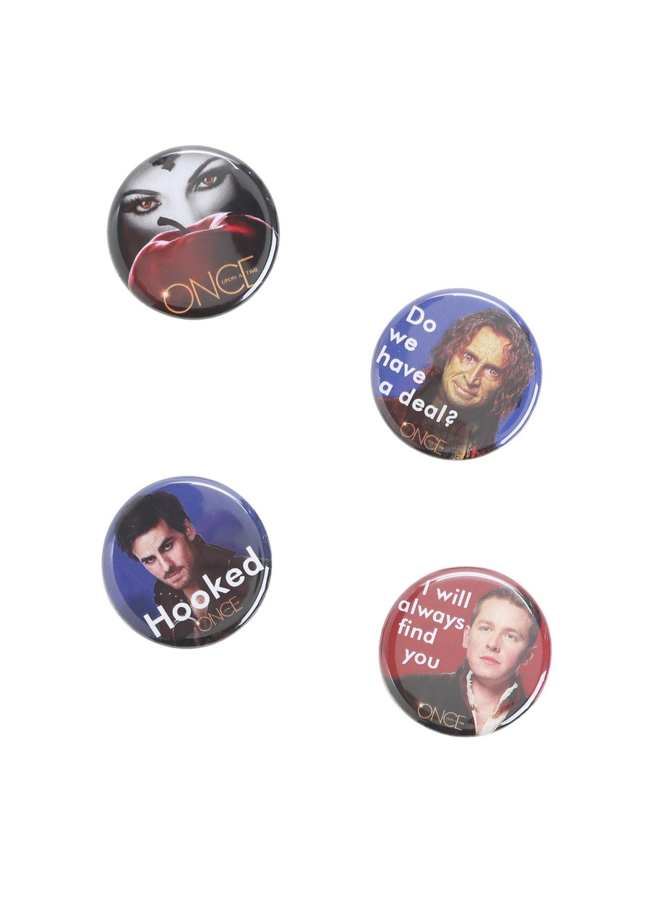 Once Upon A Time Characters Apple Pin Set, , alternate