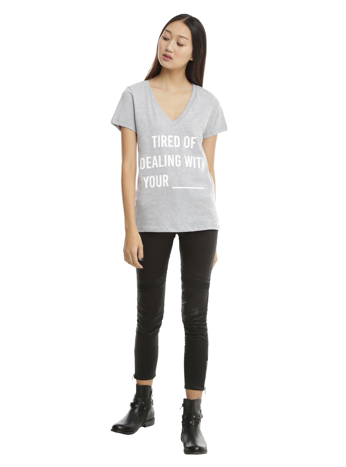 Tired Of Dealing Girls T-Shirt, , alternate