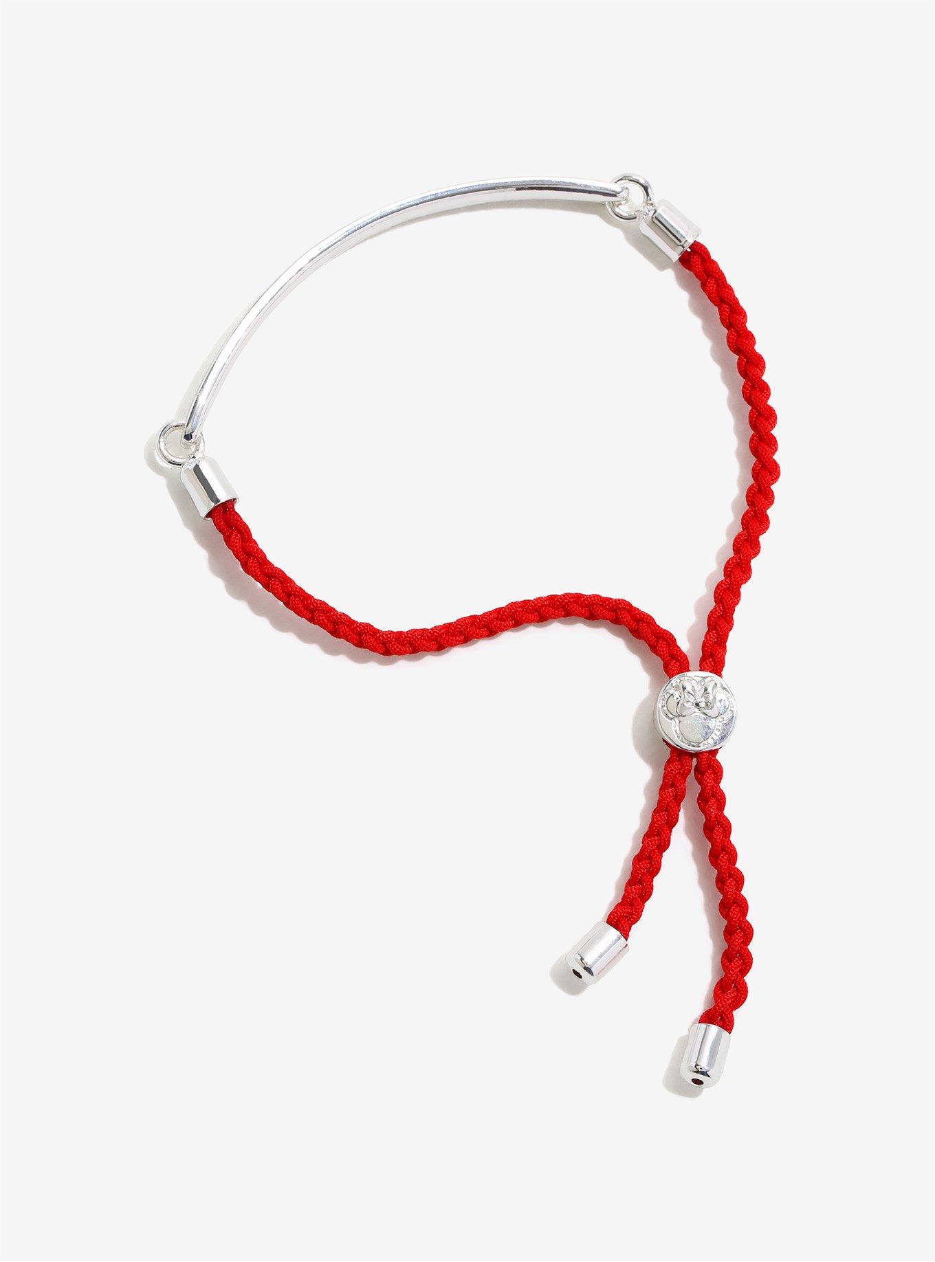 Disney Minnie Mouse Bowtiful Red Cord Bracelet, , alternate
