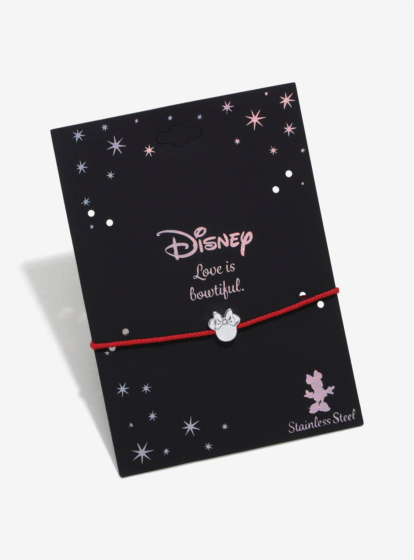 Disney Minnie Mouse Thin Cord Bracelet, , alternate