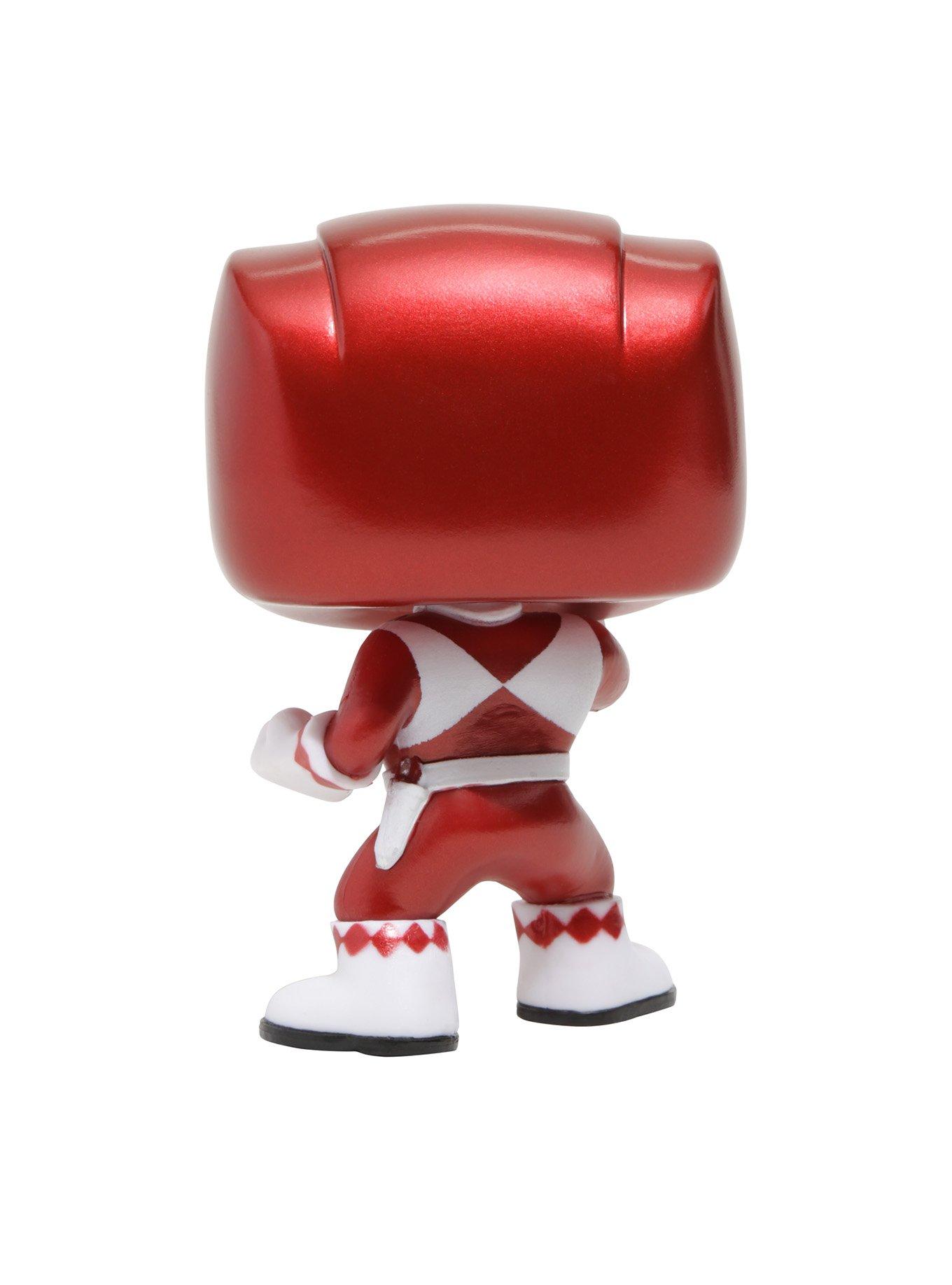 Funko Mighty Morphin Power Rangers Pop! Television Red Ranger (Metallic) Vinyl Figure Hot Topic Exclusive, , alternate