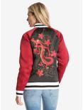 Disney Mulan Mushu Black & Red Womens Souvenir Jacket, , alternate