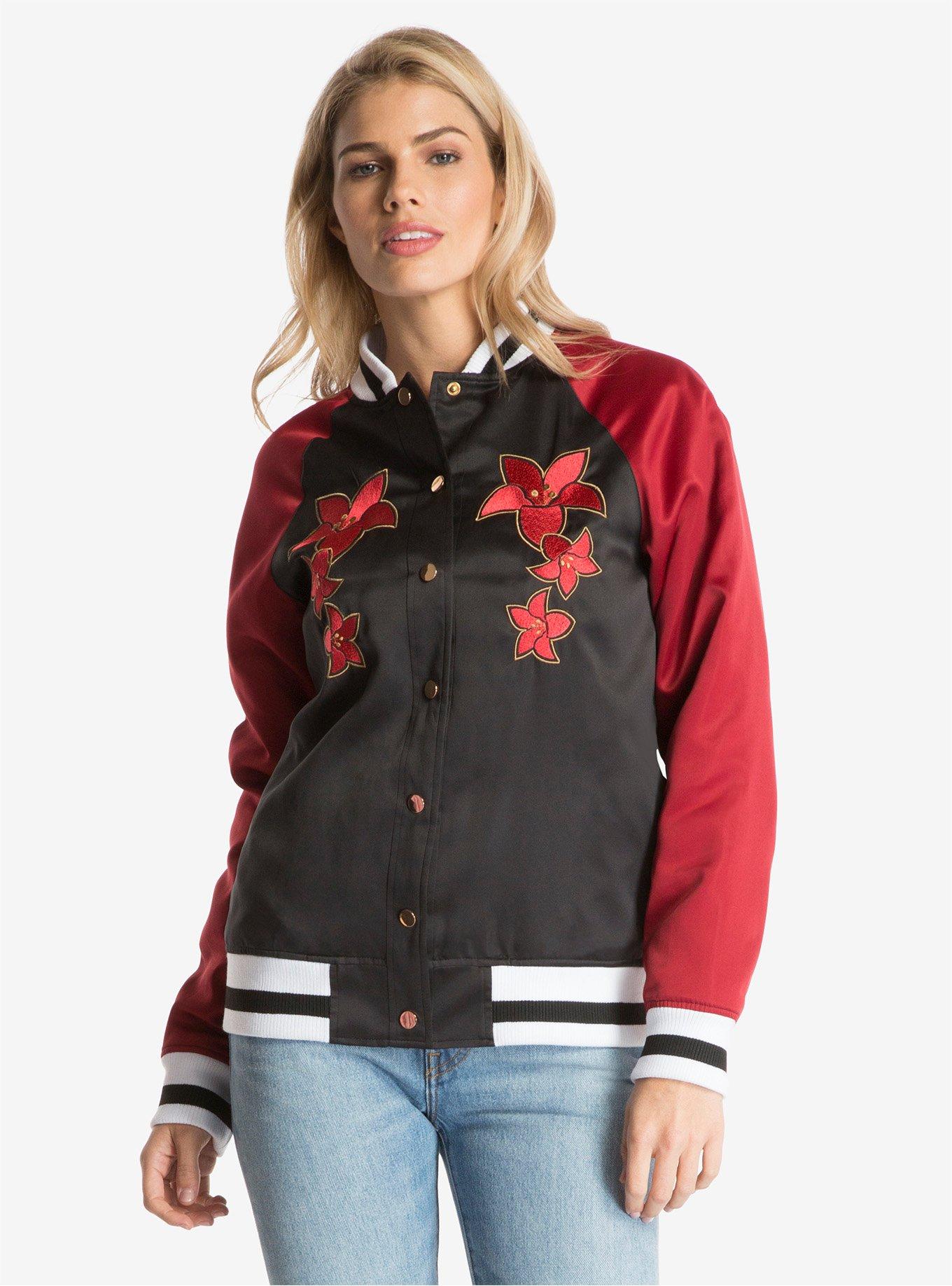 Disney Mulan Mushu Black & Red Womens Souvenir Jacket, , alternate