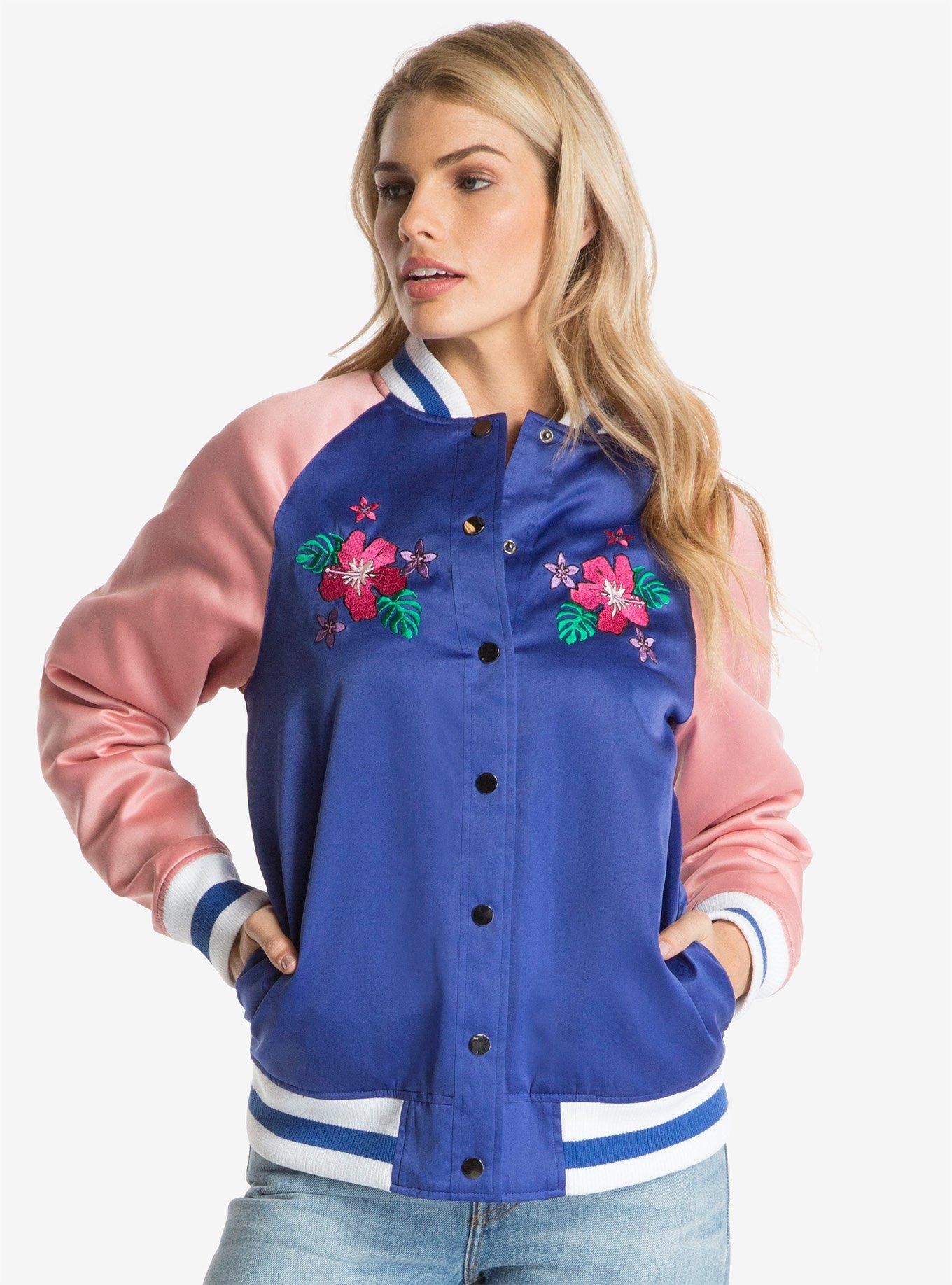 Disney Lilo & Stitch Blue & Pink Womens Souvenir Jacket, , alternate