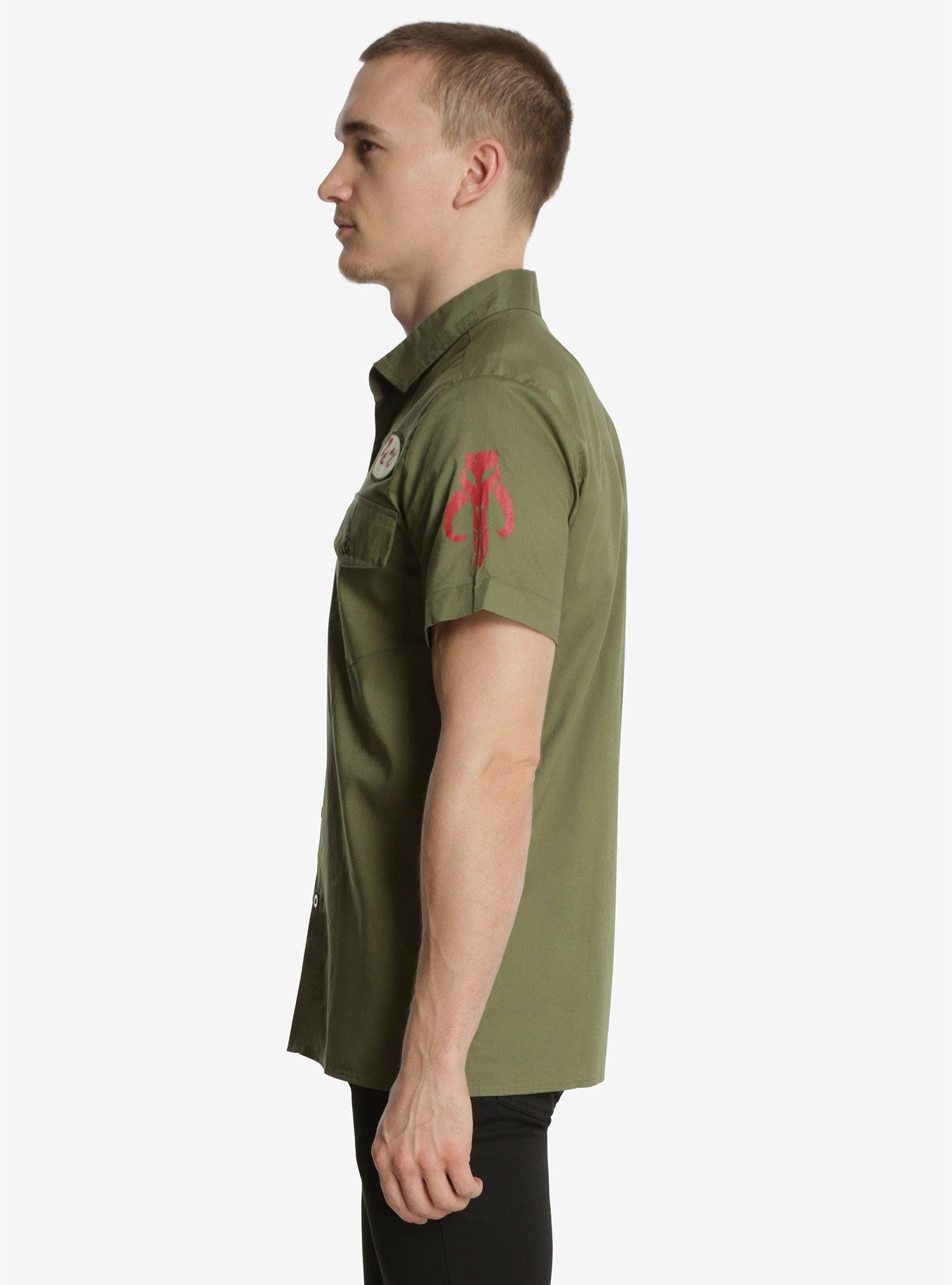 Star Wars Boba Fett Work Shirt Woven Button-Up, , alternate