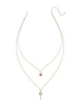 Disney Snow White Apple & Mirror Layered Long Necklace, , alternate