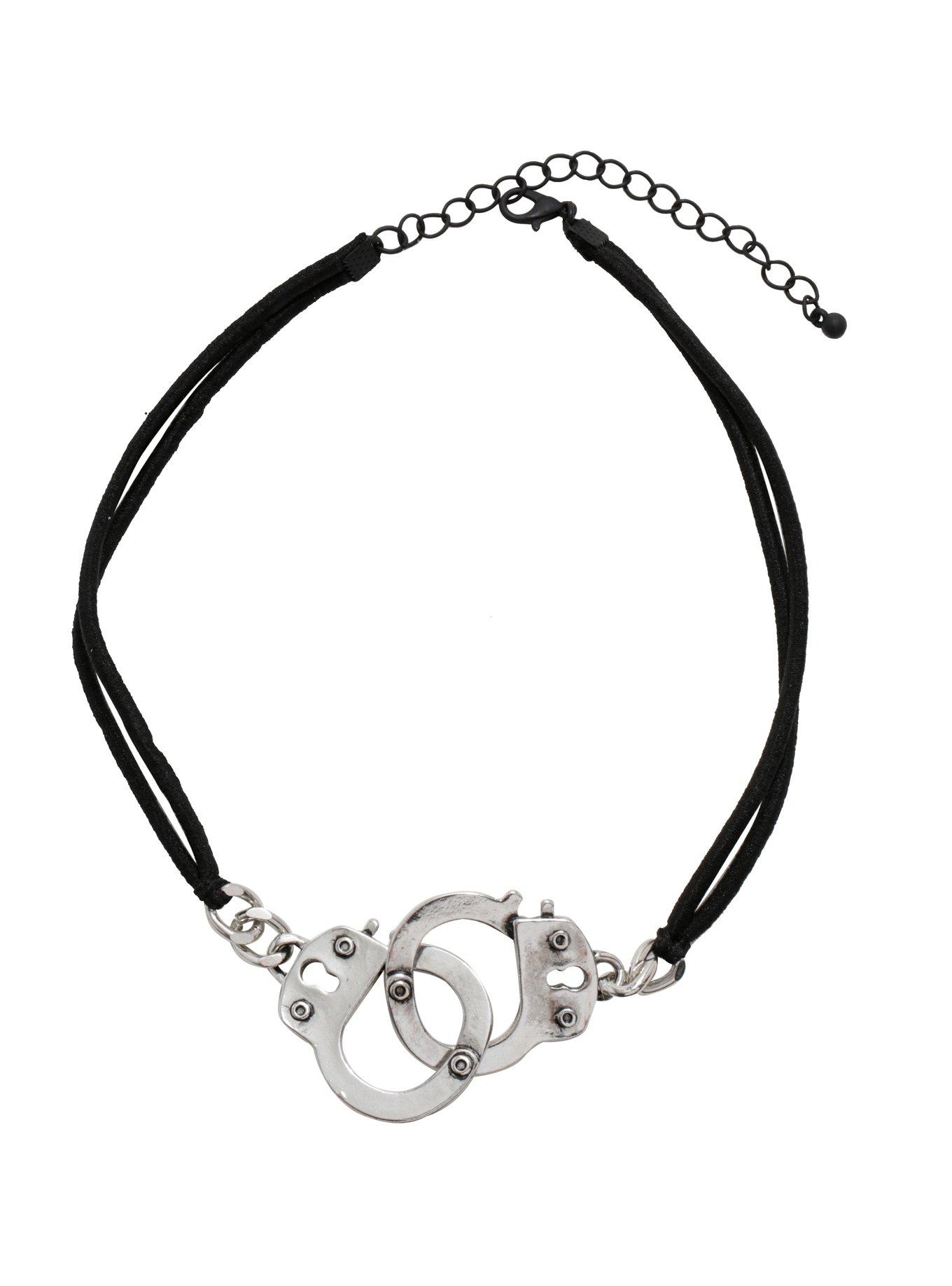 Blackheart Handcuff Cord Choker, , alternate