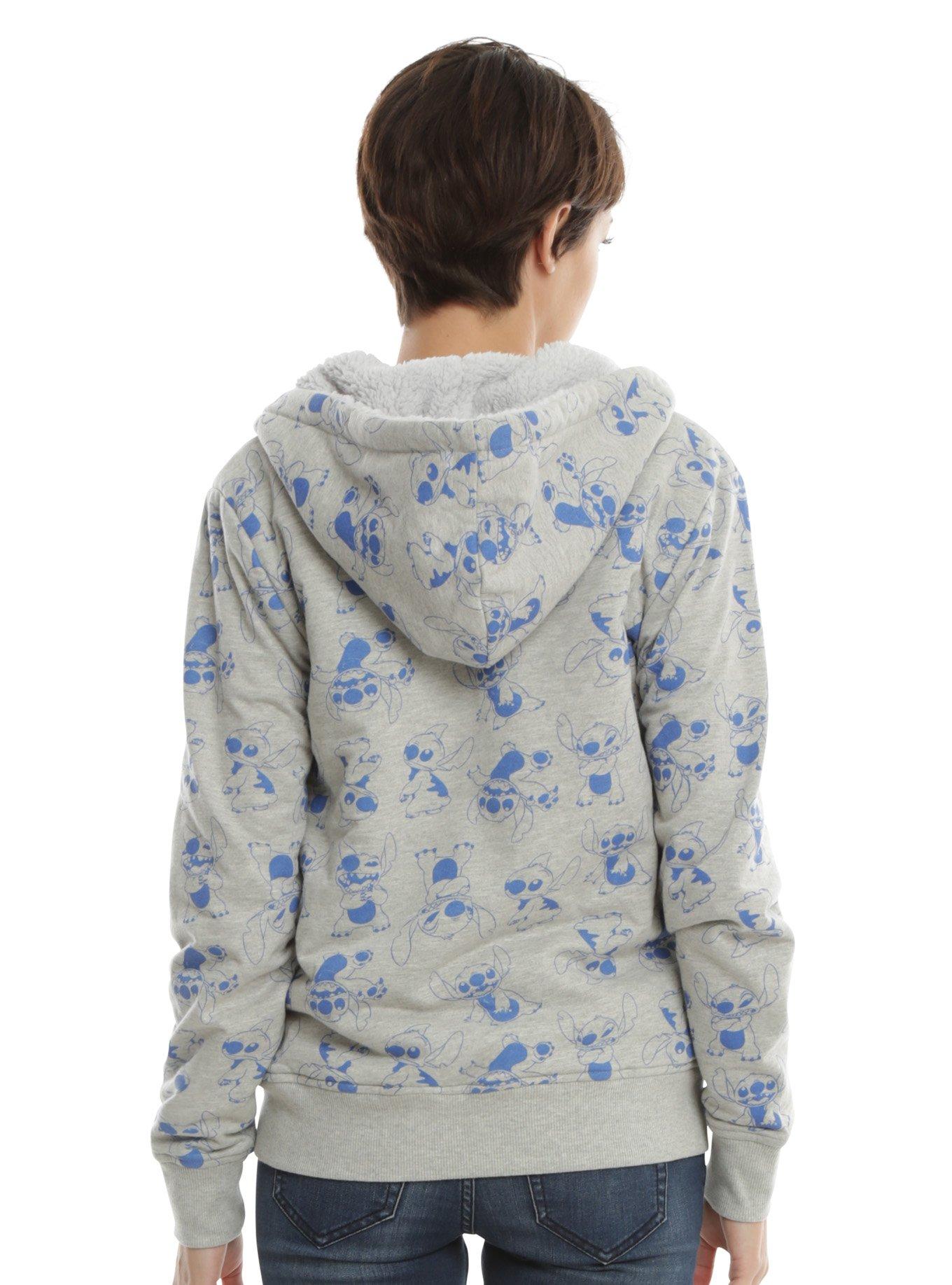 Disney Lilo & Stitch Girls Fleece Hoodie, , alternate