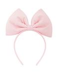 Large Pastel Pink Bow Headband, , alternate