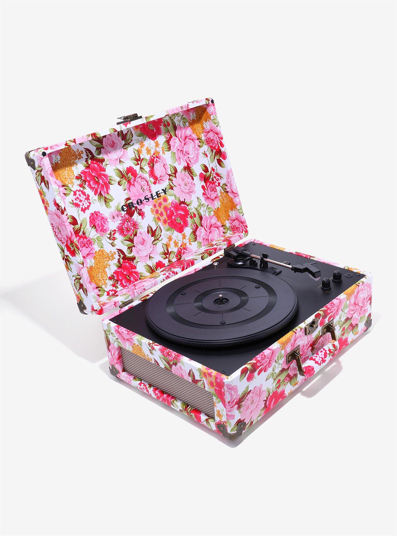 Crosley Radio Keepsake Portable Turntable - Pink Floral, , alternate