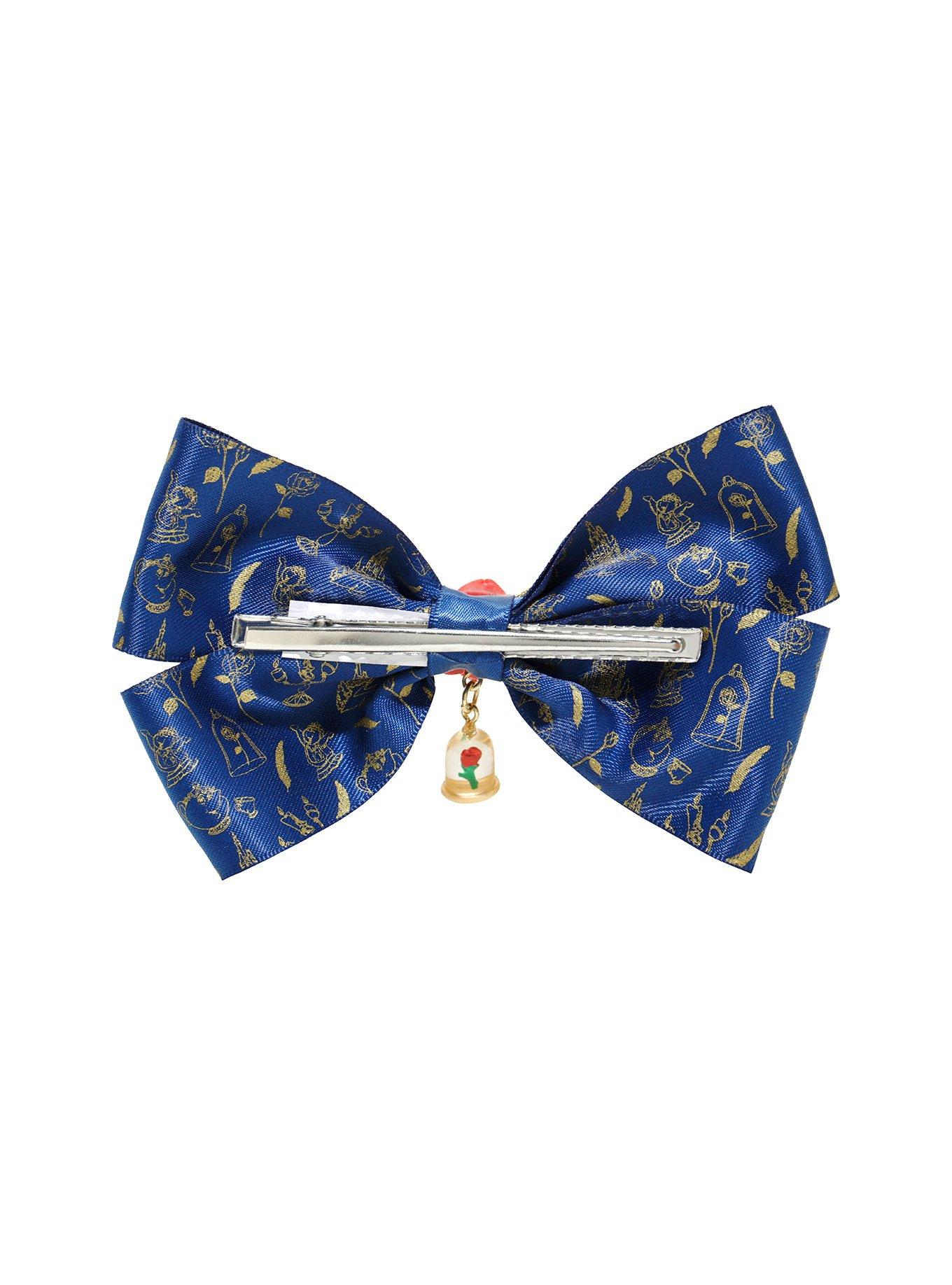 Disney Beauty And The Beast Enchanted Rose Hair Bow, , alternate