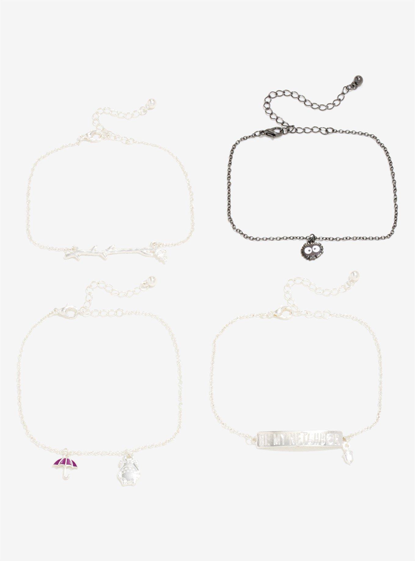 Her Universe Studio Ghibli My Neighbor Totoro Silver Bracelet Set - BoxLunch Exclusive, , alternate