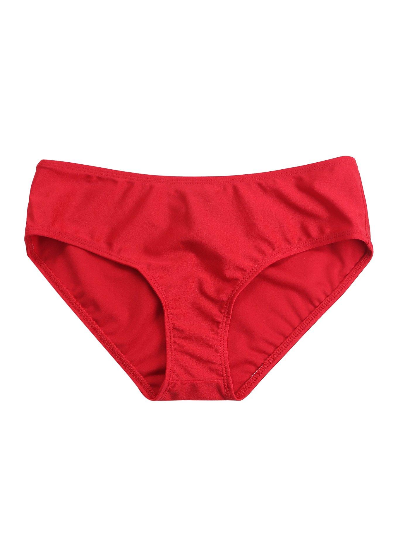 Red Hipster Hot Pant, , alternate