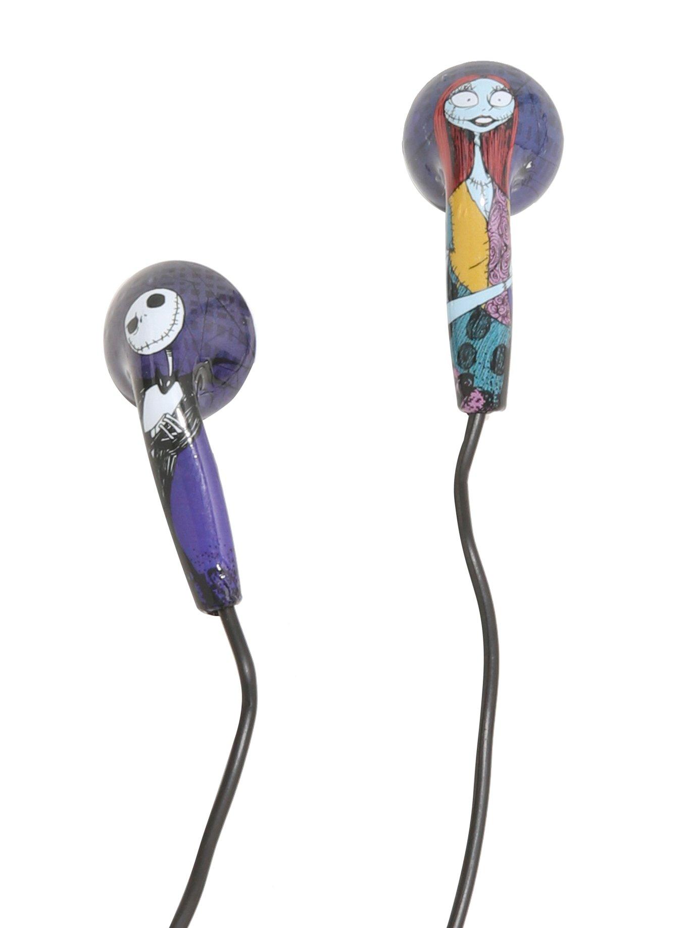 The Nightmare Before Christmas Jack & Sally Earbuds, , alternate