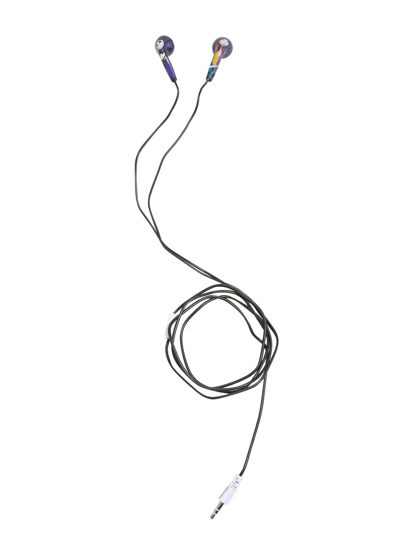 The Nightmare Before Christmas Jack & Sally Earbuds, , alternate