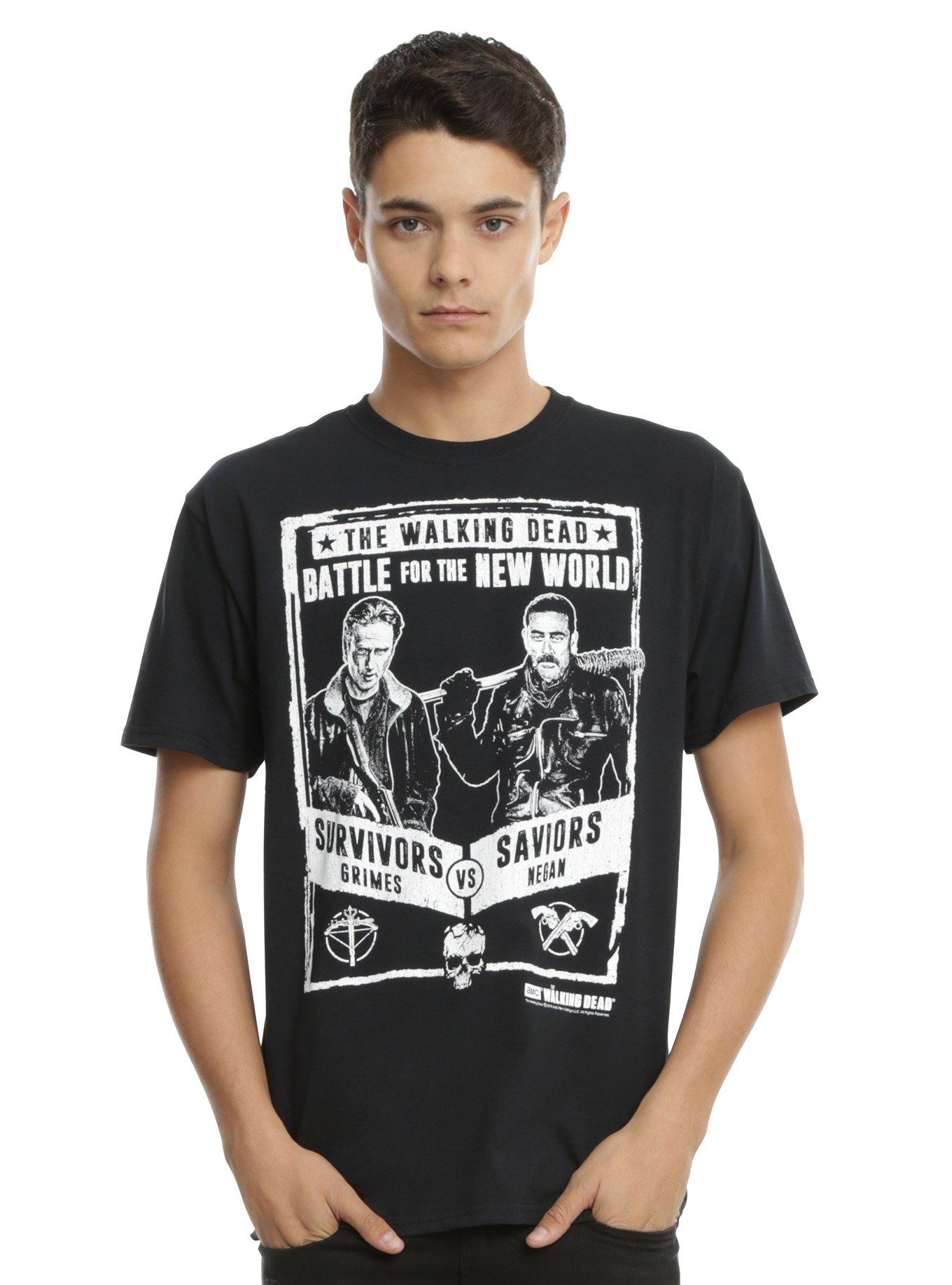 The Walking Dead Survivors Vs Saviors T-Shirt, , alternate