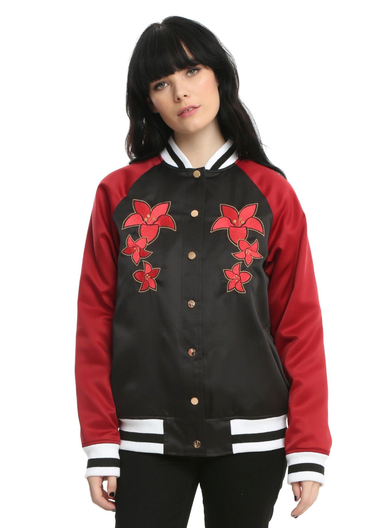 Disney Mulan Mushu Black & Red Girls Satin Souvenir Jacket, , alternate