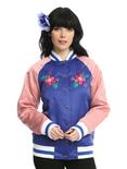 Disney Lilo & Stitch Blue & Pink Girls Satin Souvenir Jacket, , alternate