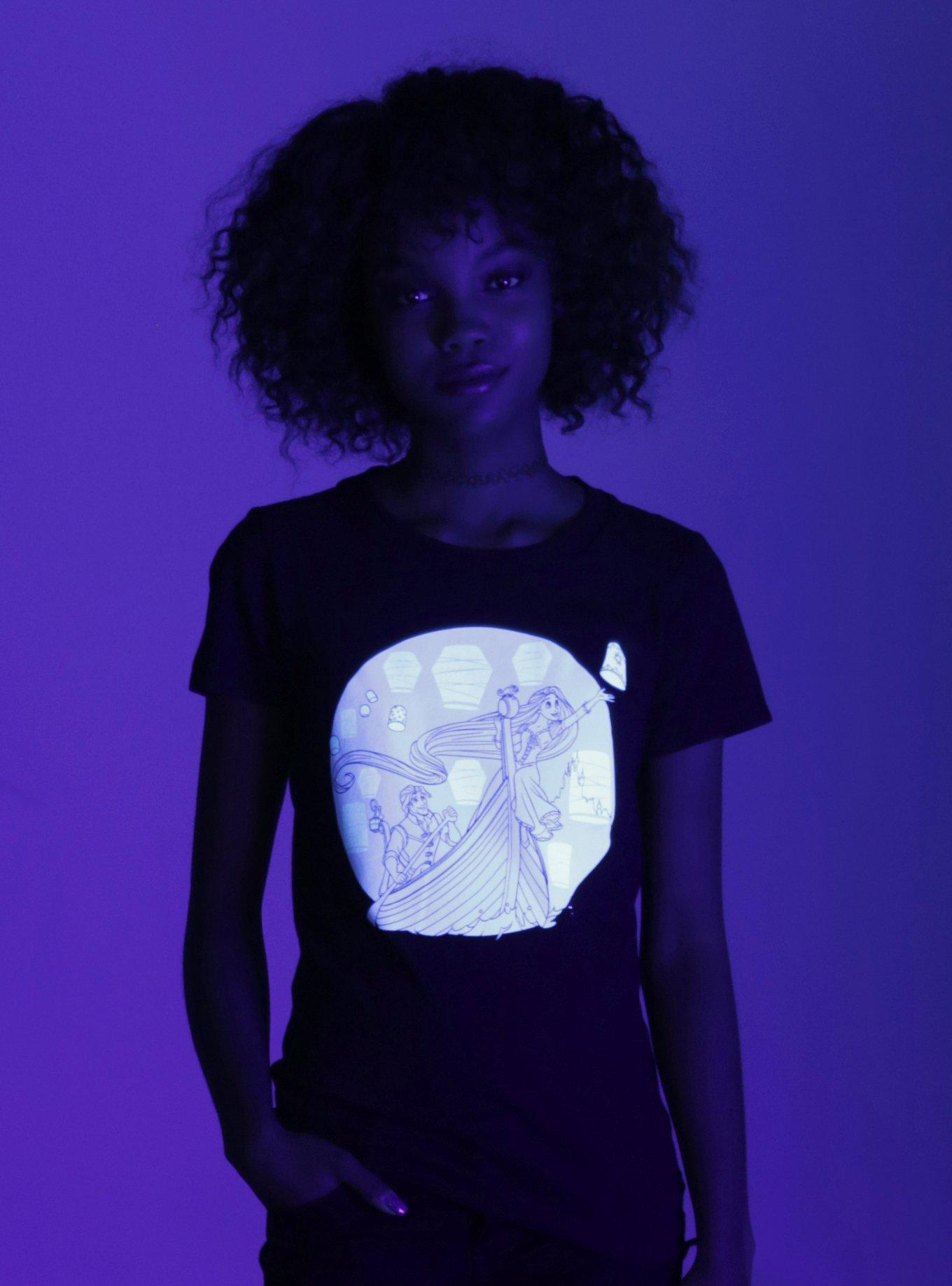 Disney Tangled Boat Glow Girls T-Shirt, , alternate