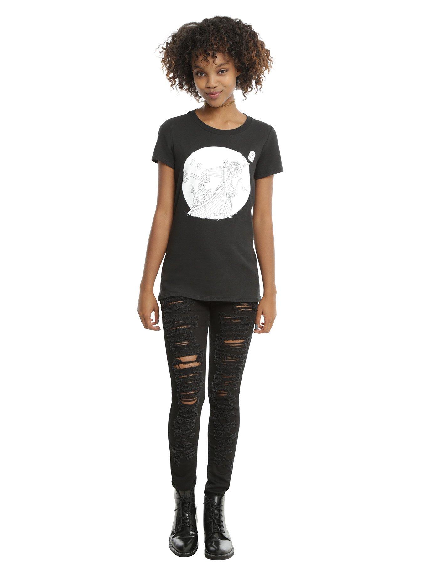 Disney Tangled Boat Glow Girls T-Shirt, , alternate