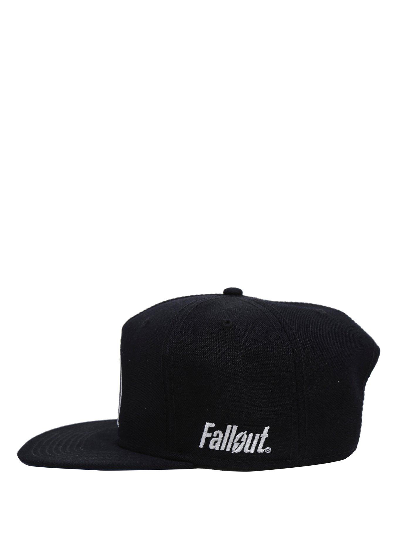 Fallout Logo Vault Boy Snapback Hat, , alternate
