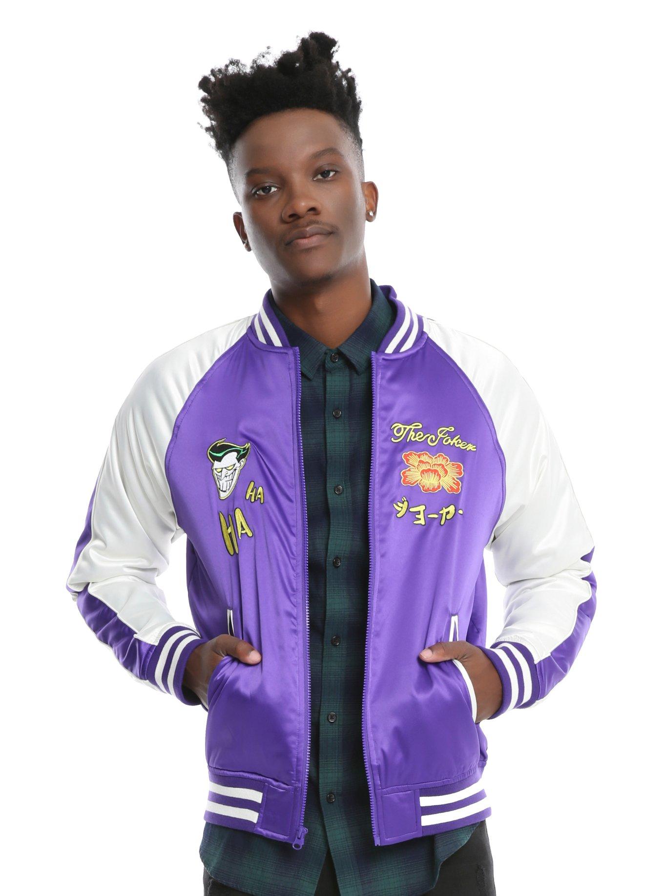 DC Comics The Joker Satin Souvenir Jacket, , alternate