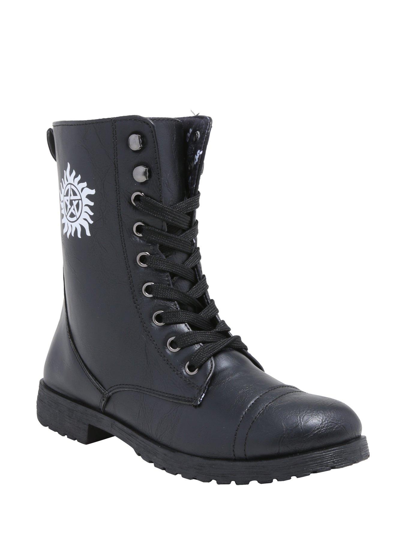 Supernatural Anti-Possession Combat Boots, , alternate