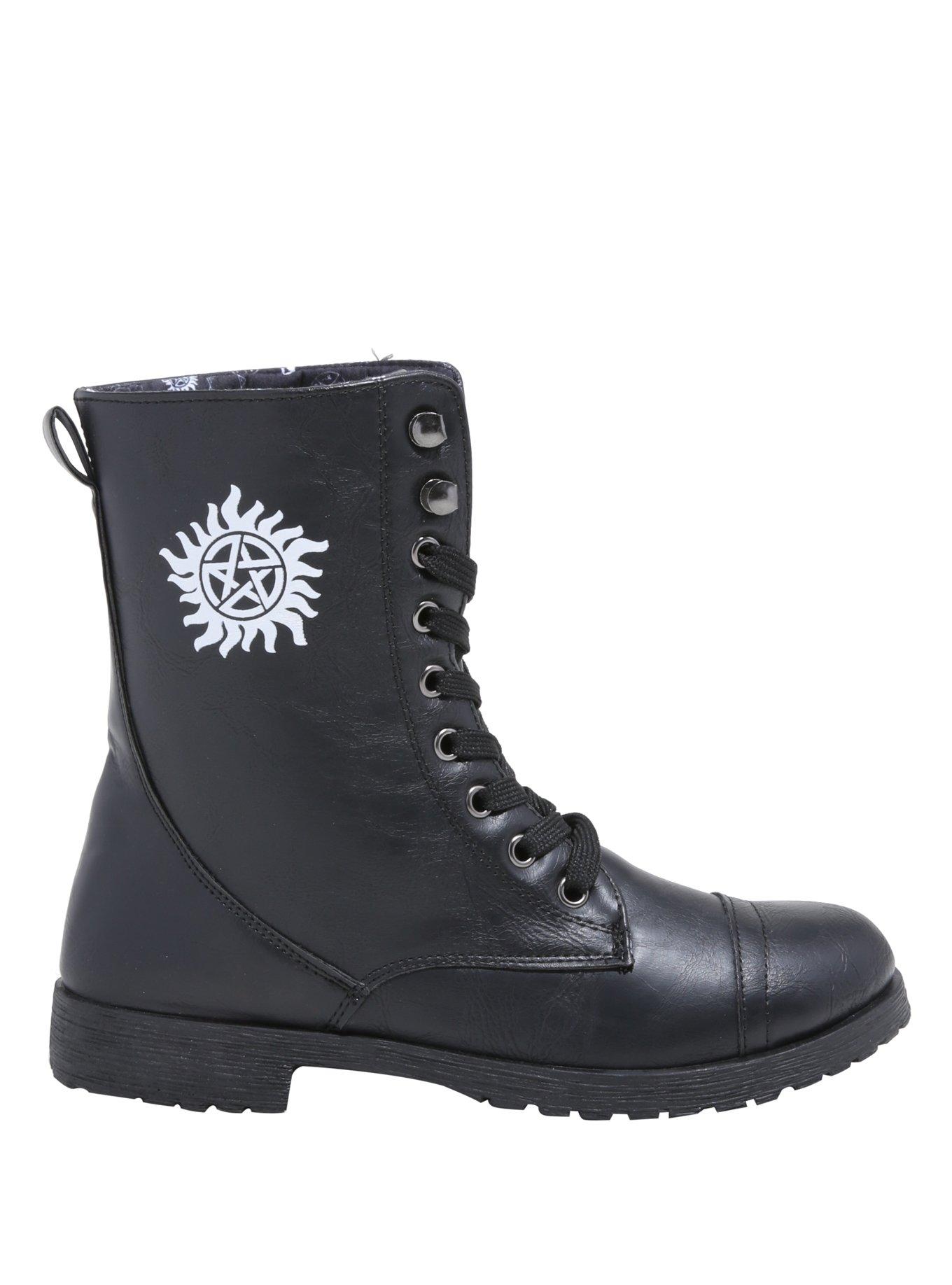 Supernatural Anti-Possession Combat Boots, , alternate