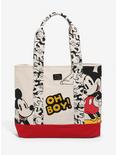 Loungefly Disney Mickey Mouse Canvas Patch Tote, , alternate