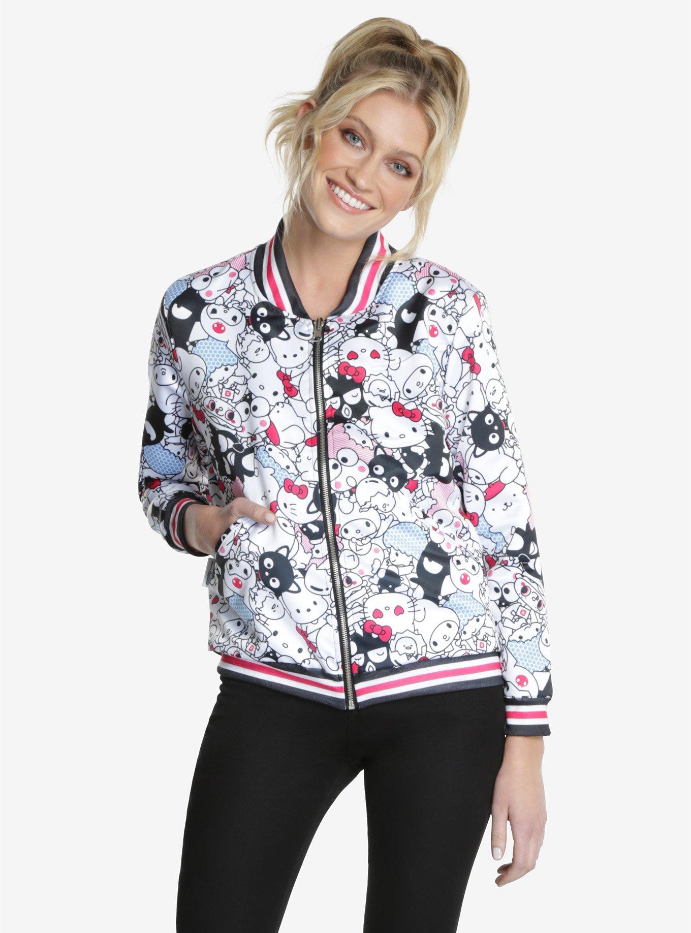 JapanLA Hello Sanrio Reversible Satin Bomber Jacket, , alternate