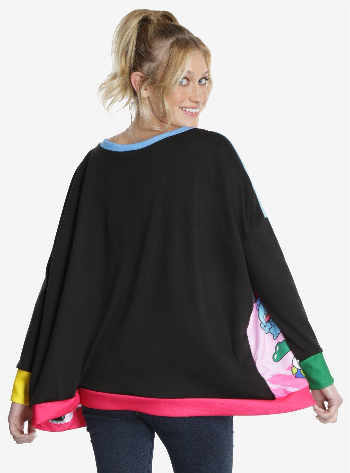 JapanLA Hello Sanrio Characters Poncho Sweatshirt, , alternate