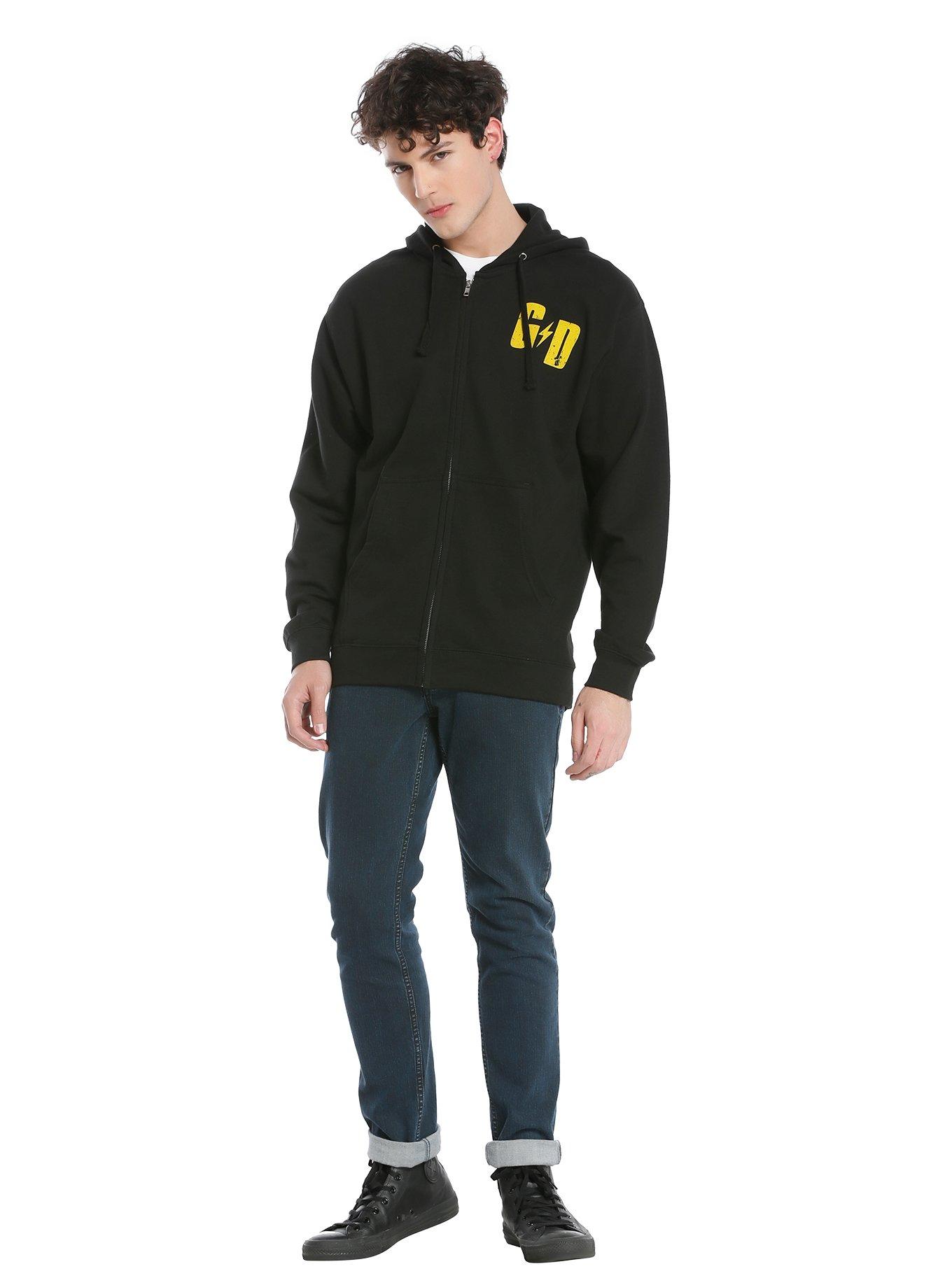 Green Day Checker Cat Hoodie, Hot Topic