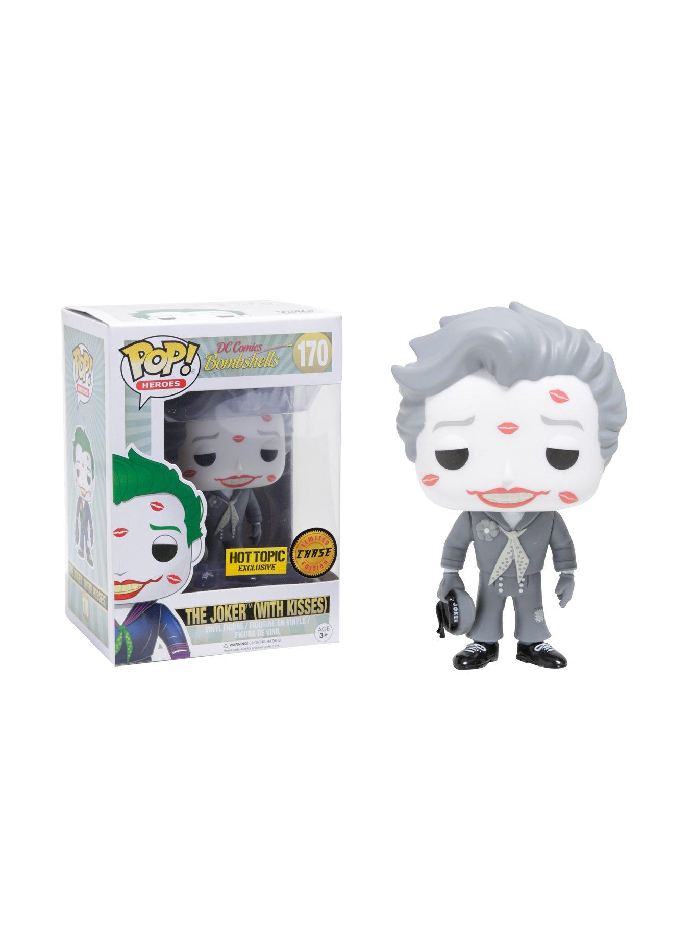 Funko DC Comics Bombshells Pop! Heroes The Joker With Kisses Vinyl Figure Hot Topic Exclusive, , alternate