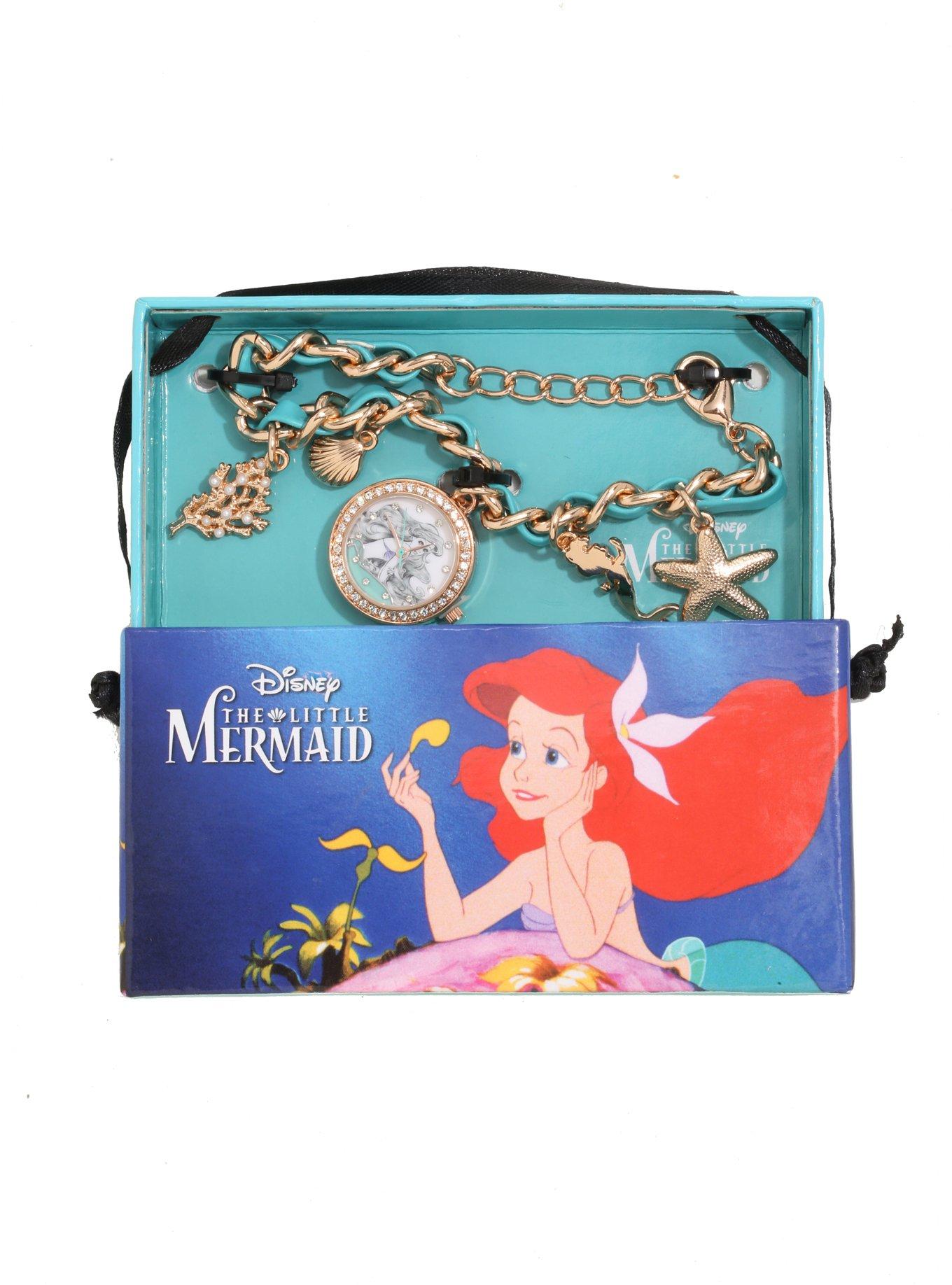 Disney The Little Mermaid Ariel Charm Watch, , alternate