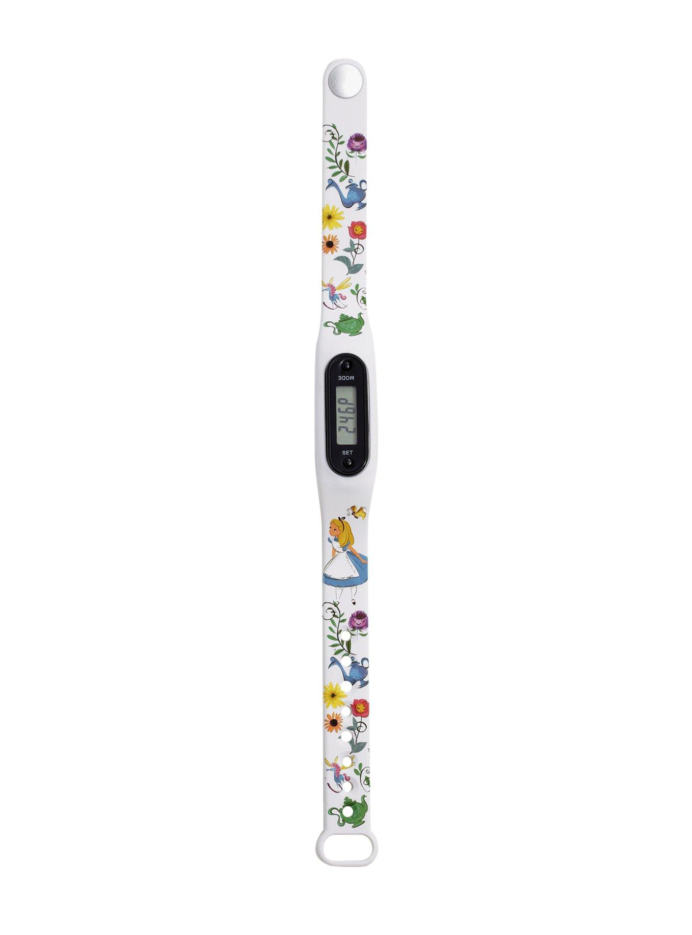 Disney Alice In Wonderland Rubber LCD Watch/Step Tracker, , alternate