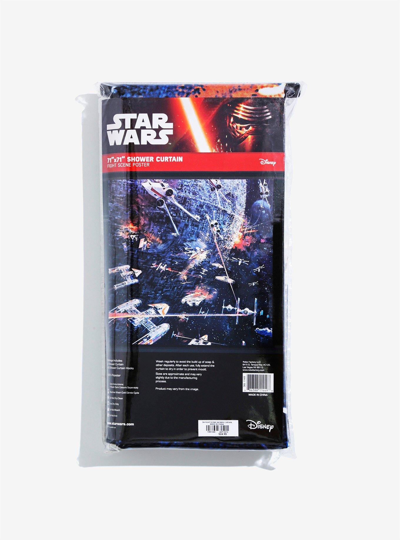 Star Wars Battle Of Yavin Shower Curtain, , alternate