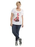 Disney Beauty And The Beast Silhouette Girls T-Shirt Plus Size, , alternate