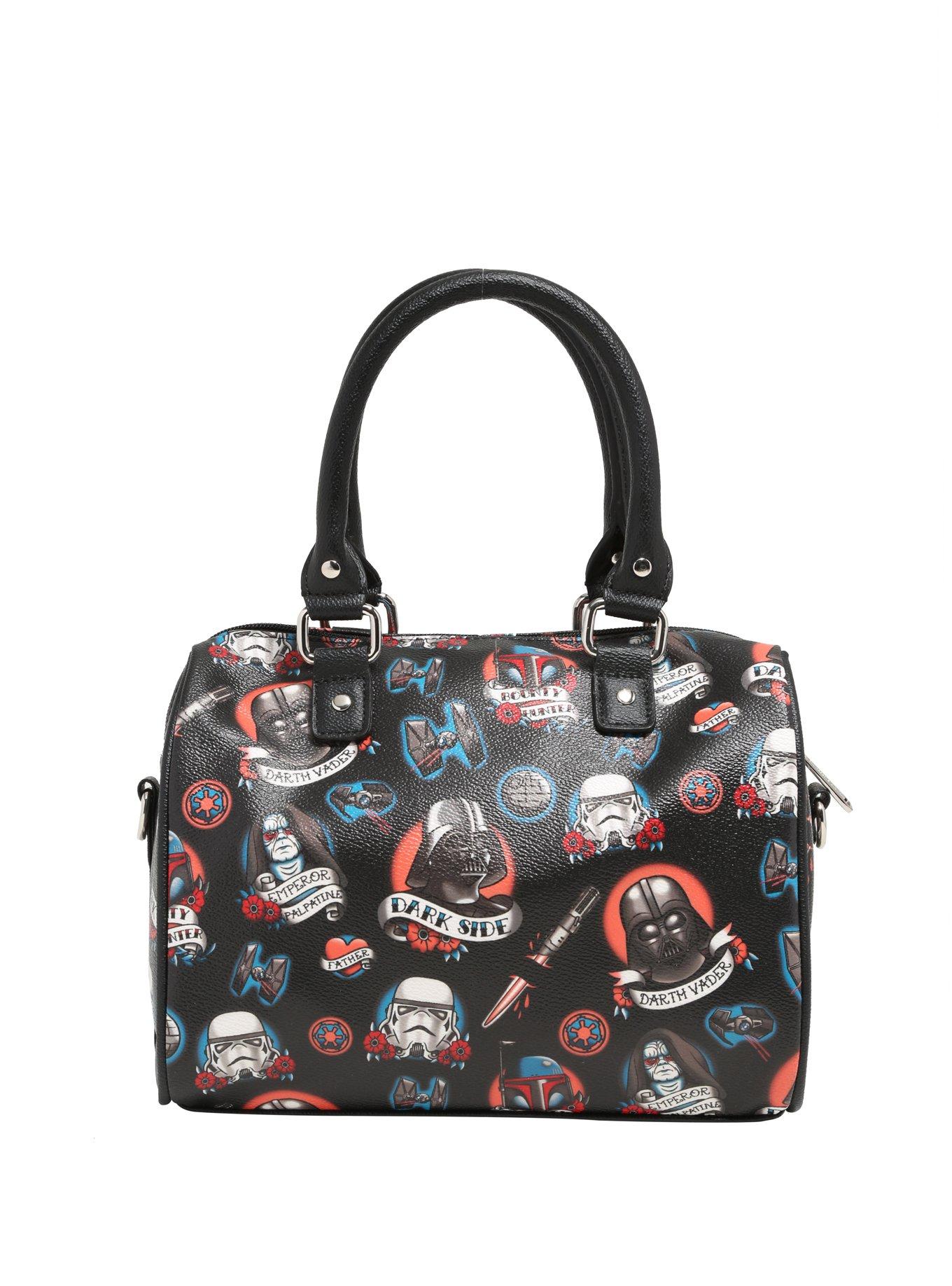 Loungefly Star Wars Dark Side Tattoo Flash Print Barrel Bag, , alternate