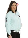 Disney Lilo & Stitch Patched Girls Satin Souvenir Jacket Plus Size, , alternate