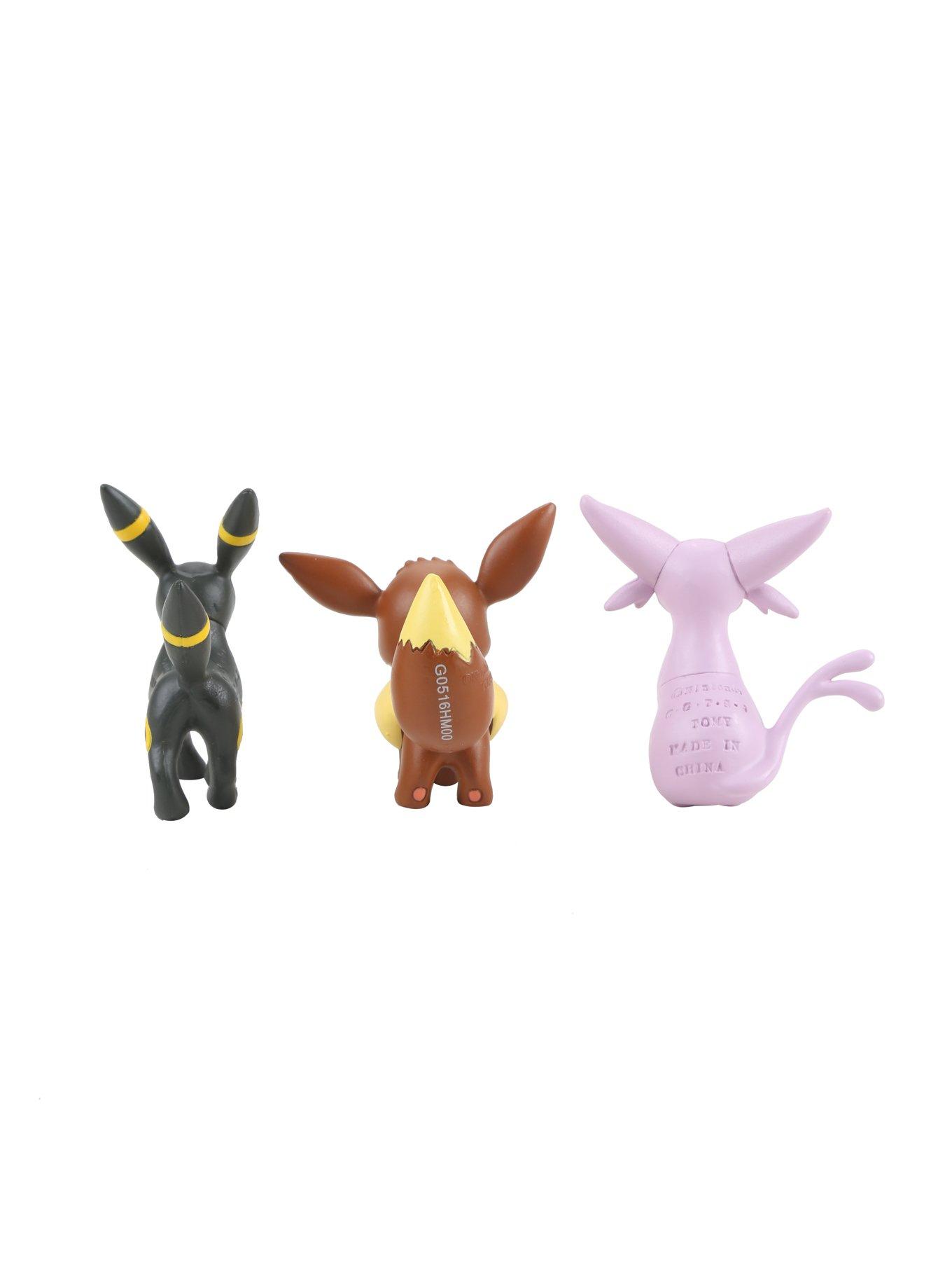 Tomy Pokemon Eevee Evolutions Eevee Espeon Umbreon Action Figure 3 Pack, , alternate