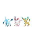 Tomy Pokemon Eevee Evolutions Sylveon Glaceon Leafeon Action Figure 3 Pack, , alternate
